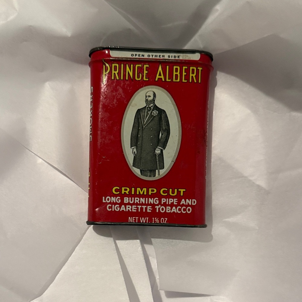 Red Tobacco Tin